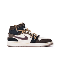 Custom Air Jordan 1 Black White Chocolate Graffiti High