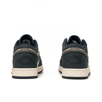 Custom Air Jordan 1 Black Brown White Ink Splash Low