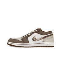 Custom Air Jordan 1 Brown White Clouds Low