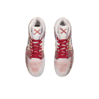 Custom Air Jordan 1 Red Black Blue Graffiti