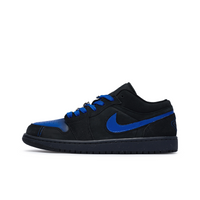 Custom Air Jordan 1 Black Blue Low (Copy)