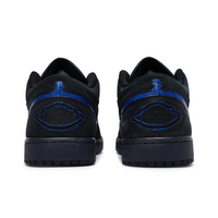Custom Air Jordan 1 Black Blue Low (Copy)
