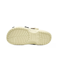 Custom Crocs Beige With Khaki Shoelaces