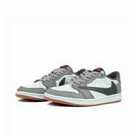 Travis Scott Jordan 1 Custom Jordans Grey White