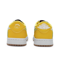 Travis Scott Jordan 1 Custom Jordans Yellow White Low