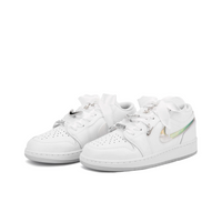 Custom Air Jordan 1 White Jelly Strips Swoosh