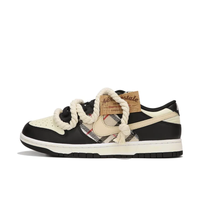 Custom Dunk Extra Lace Thick Black Khaki