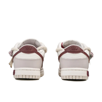 Custom Dunk Extra Lace Dark Red Rose Pink