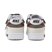 Custom Dunk Christmas Grey Dark Red Snowflake And Elk Print