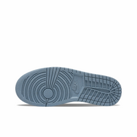 Custom Air Jordan 1 Blue White Sliver Snowflakes Low