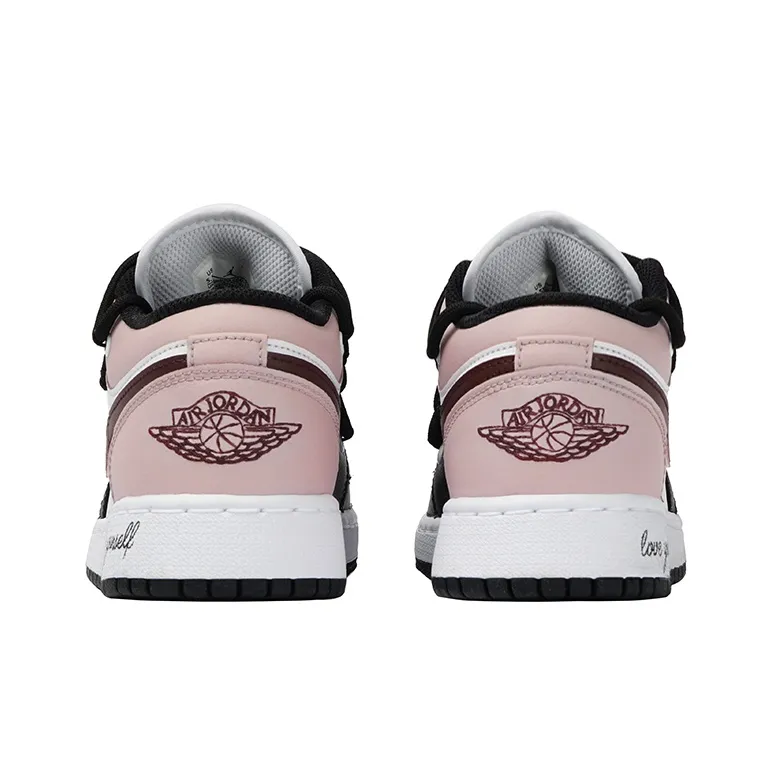Custom Air Jordan 1 Black Pink Red Low
