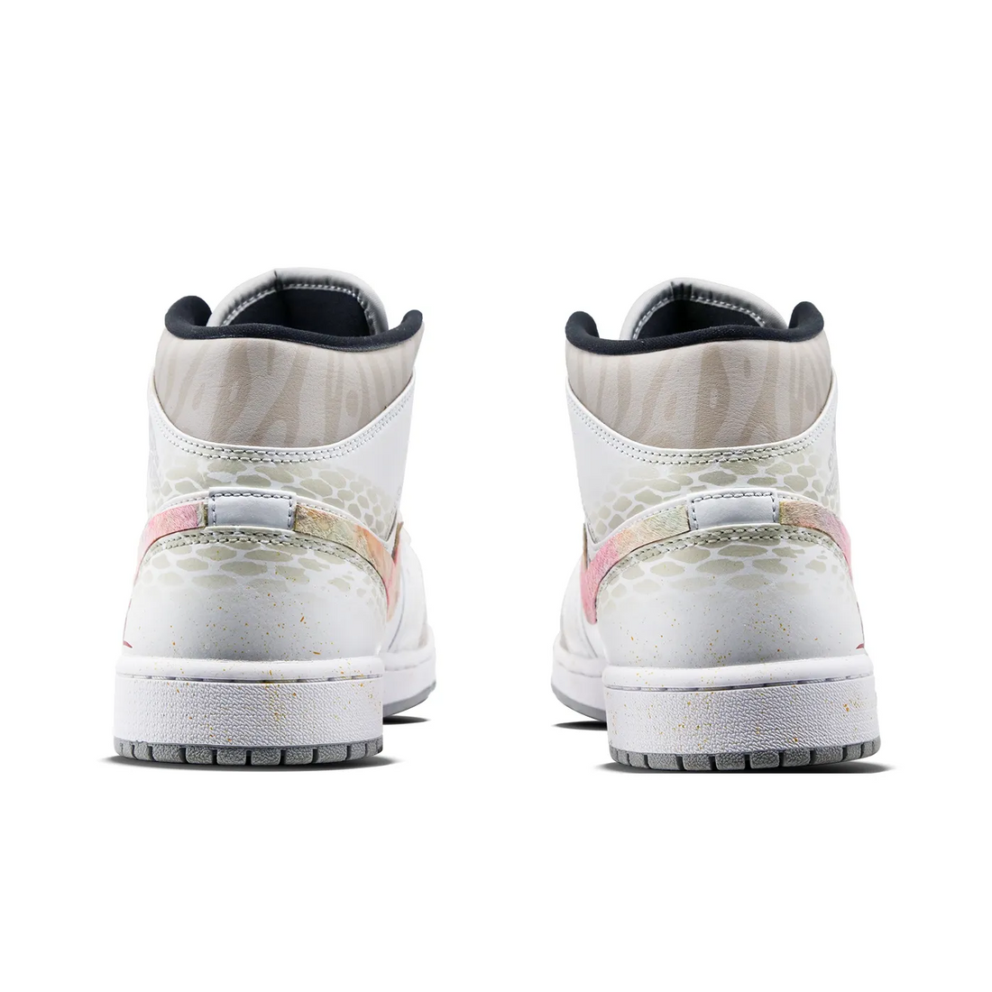 Custom Air Jordan 1 Milky Brown Colorful Swoosh High