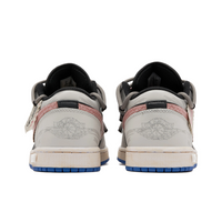 Custom Air Jordan 1 Black Grey Graffiti Pink Snake Scales
