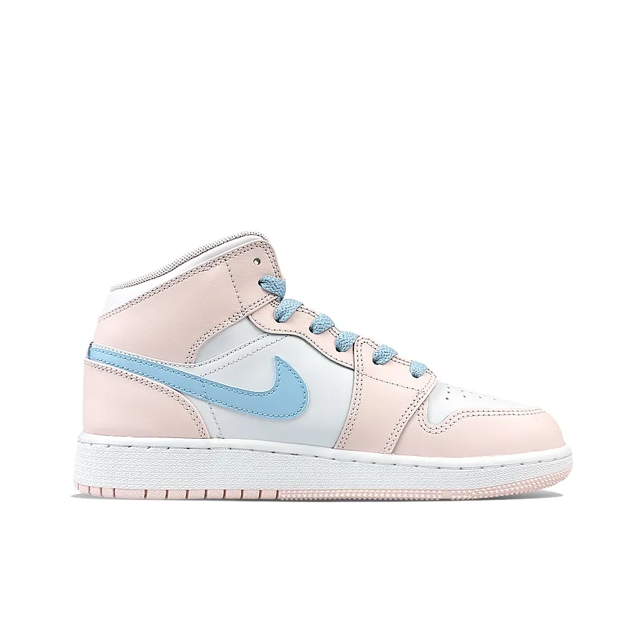 Custom Air Jordan 1 Pink Blue Kitten Fishing Cartoon