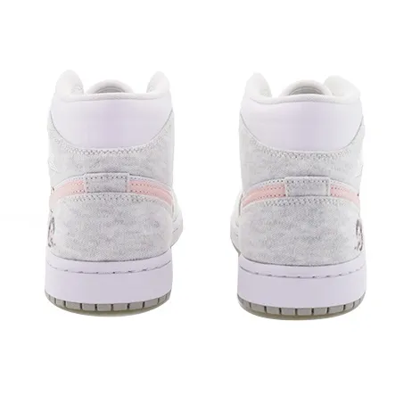 Custom Air Jordan 1 Grey Pink Red Black Plum Bossom