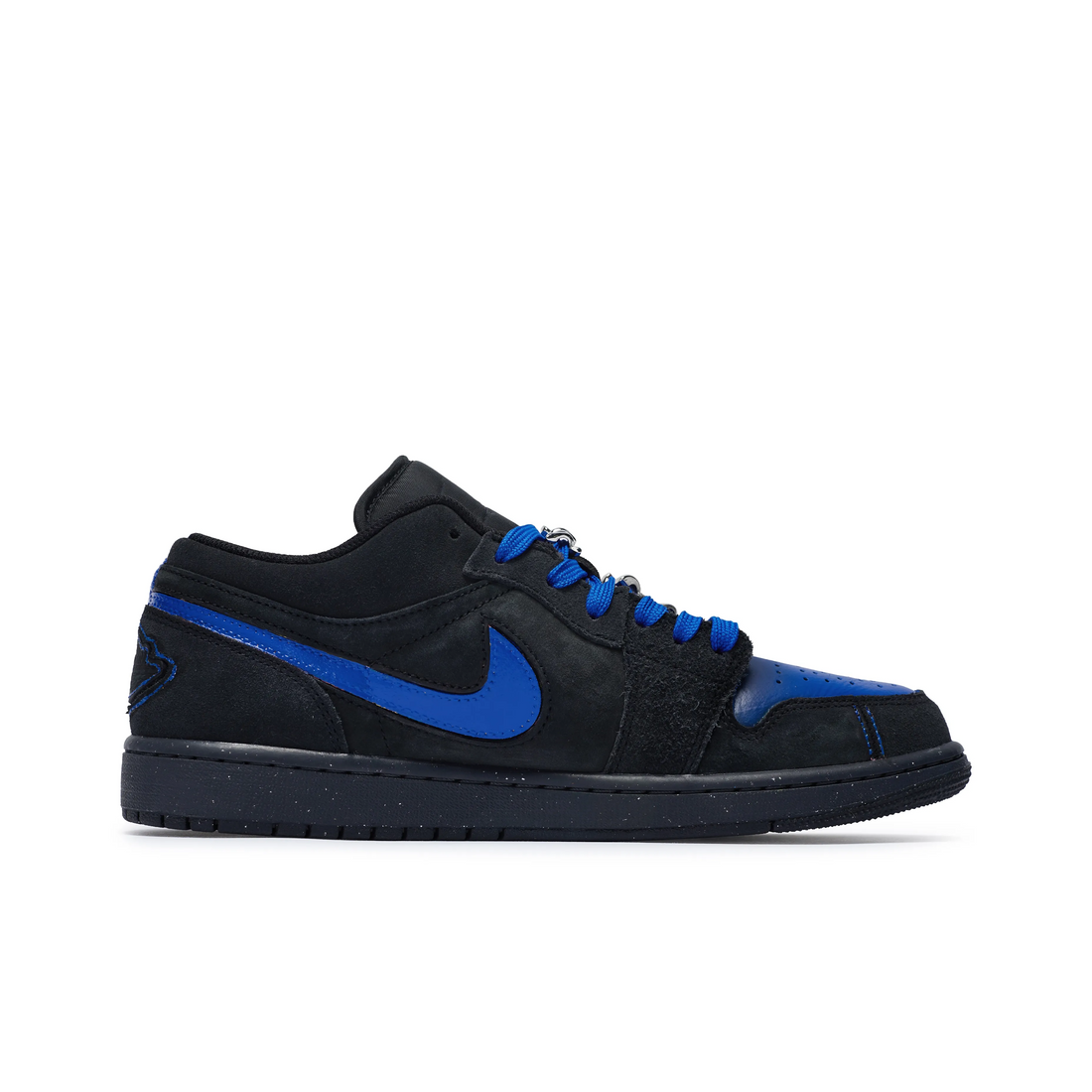Custom Air Jordan 1 Black Blue Low (Copy)