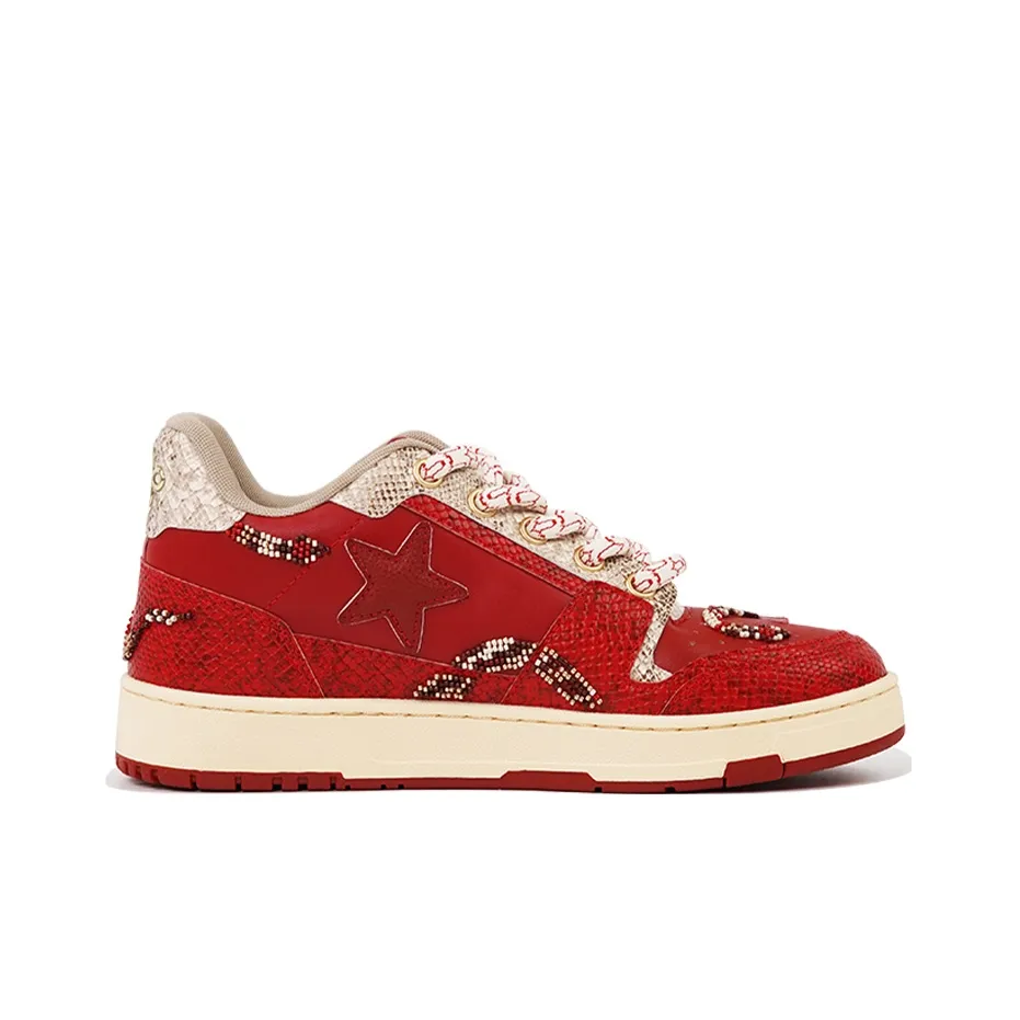 Custom Sneaker Stars Red