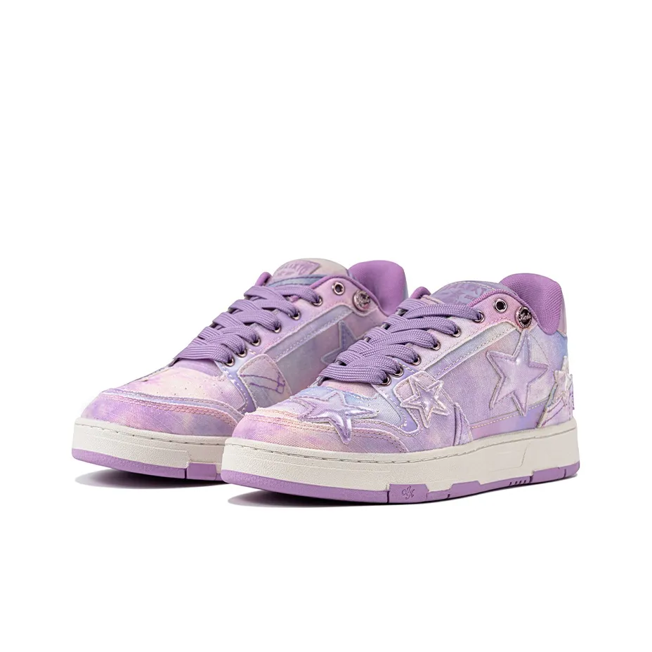 Custom Sneaker Stars Purple
