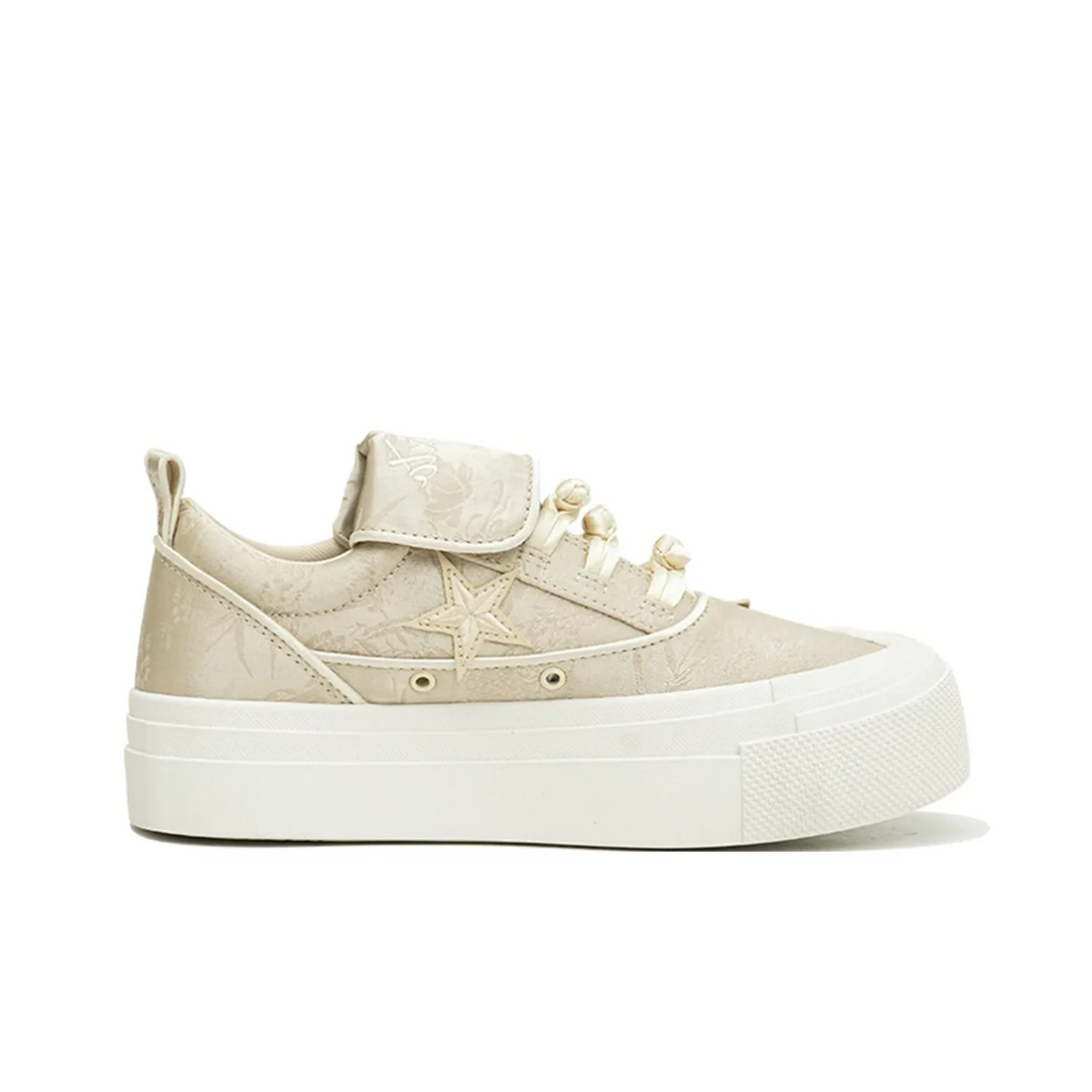 Custom Sneaker Stars Beige Chrysanthemum