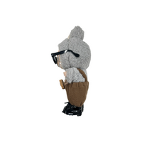 Pop Mart Blind Box Custom Grey Bunny Chocolate Cookie Overalls