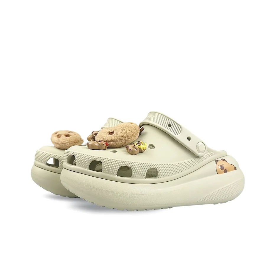 Custom Crocs Beige Capybara Theme