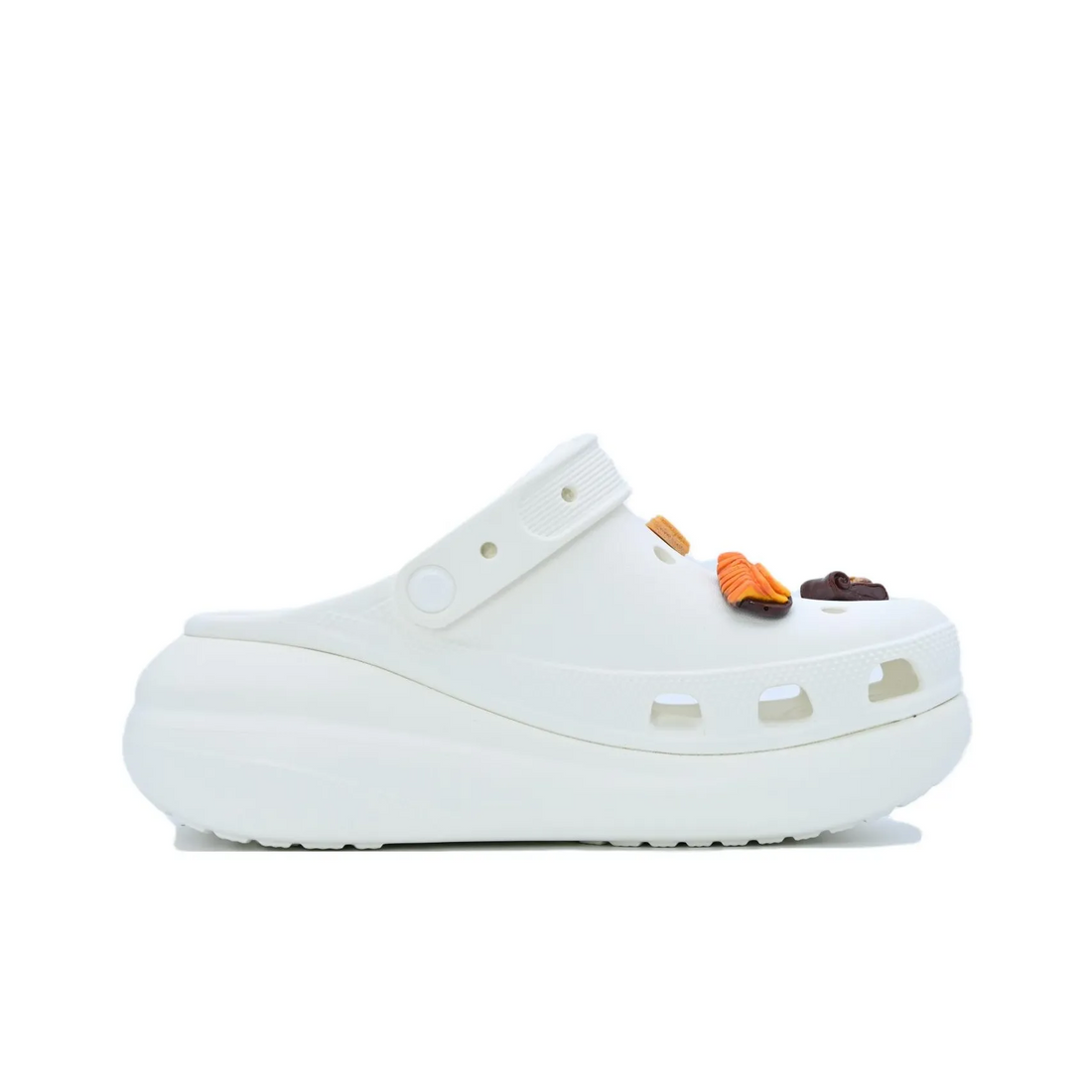 Custom Crocs White Cartoon Pastries Accessories