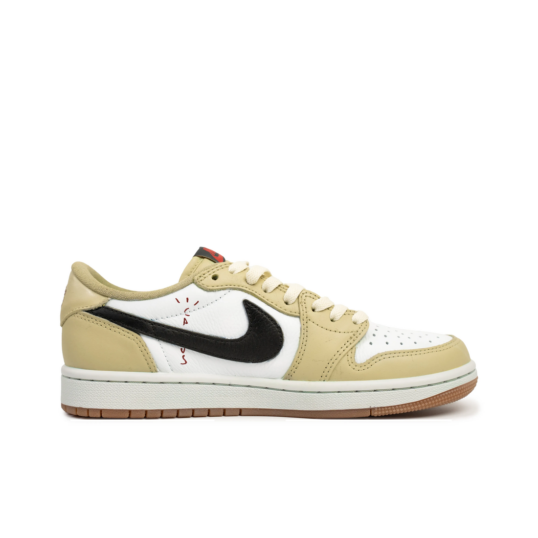 Travis Scott Jordan 1 Custom Jordans Earthy Brown White Black
