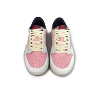 Travis Scott Jordan 1 Custom Jordans Pink White Beige