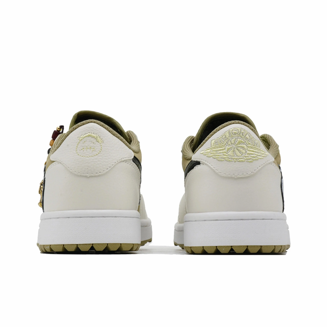 Travis Scott Jordan 1 Custom Jordans Matcha Green Off White