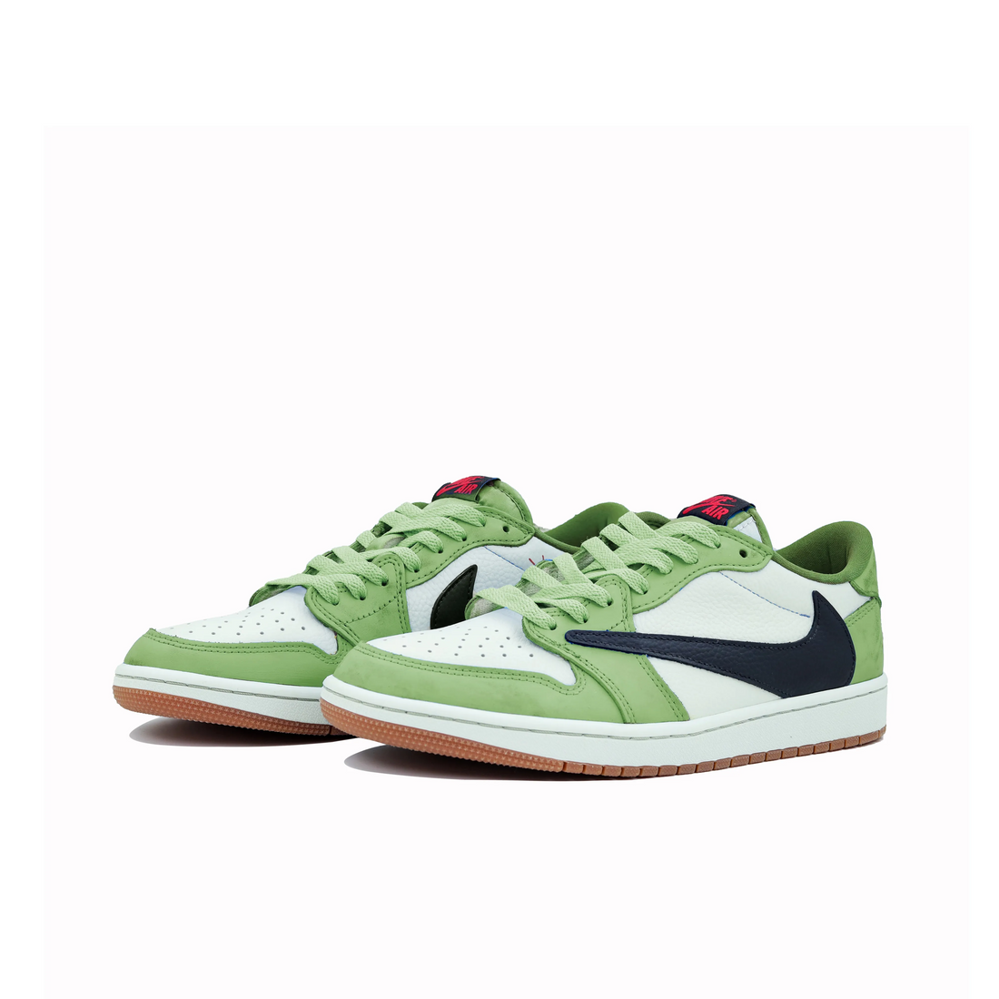 Travis Scott Jordan 1 Custom Jordans Green White Black