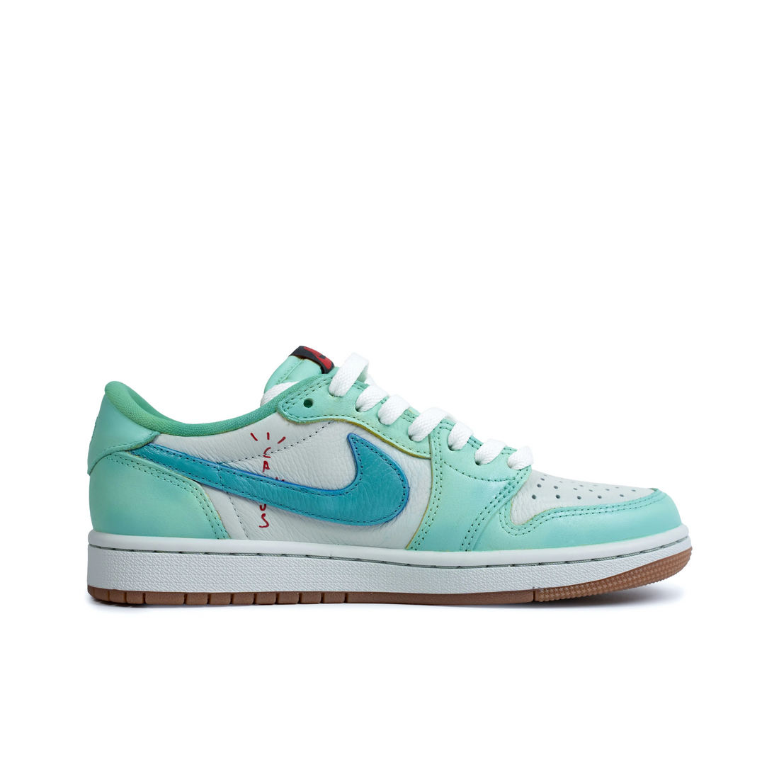 Travis Scott Jordan 1 Custom Jordans Lake Blue White