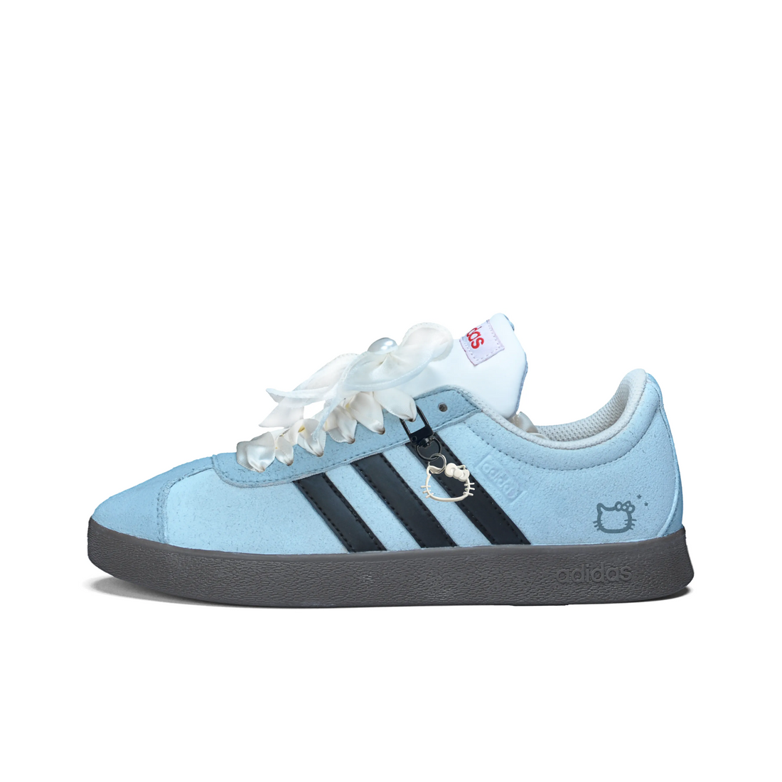 Blue Black Kitty - Adidas Samba Custom