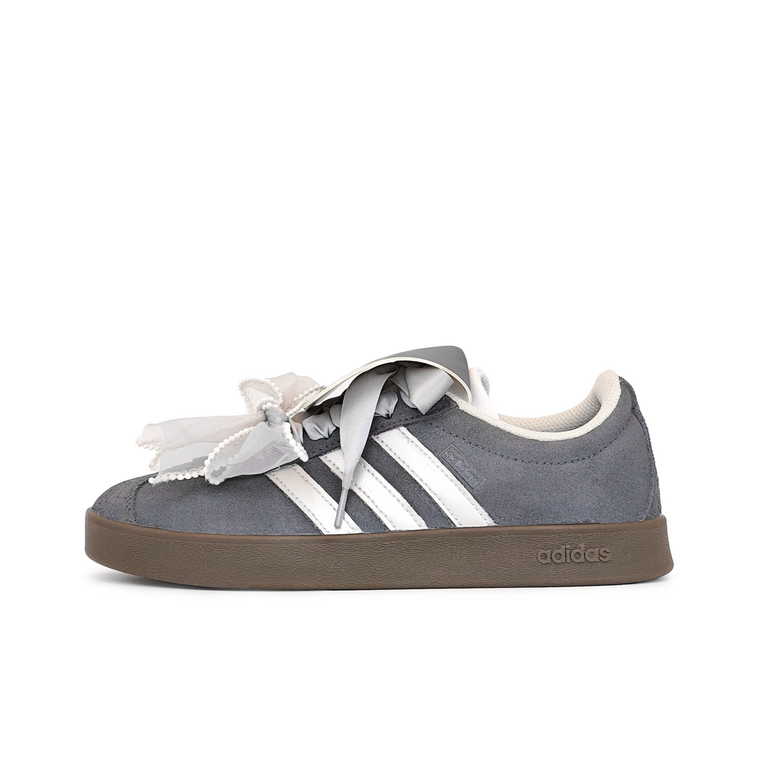 Dark Grey White - Adidas Samba Custom