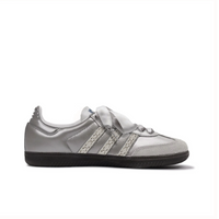 Sliver Off White Lace - Adidas Samba Custom