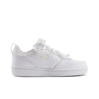 Custom Air Jordan 1 White Lace Pearls Bow Wedding Shoes
