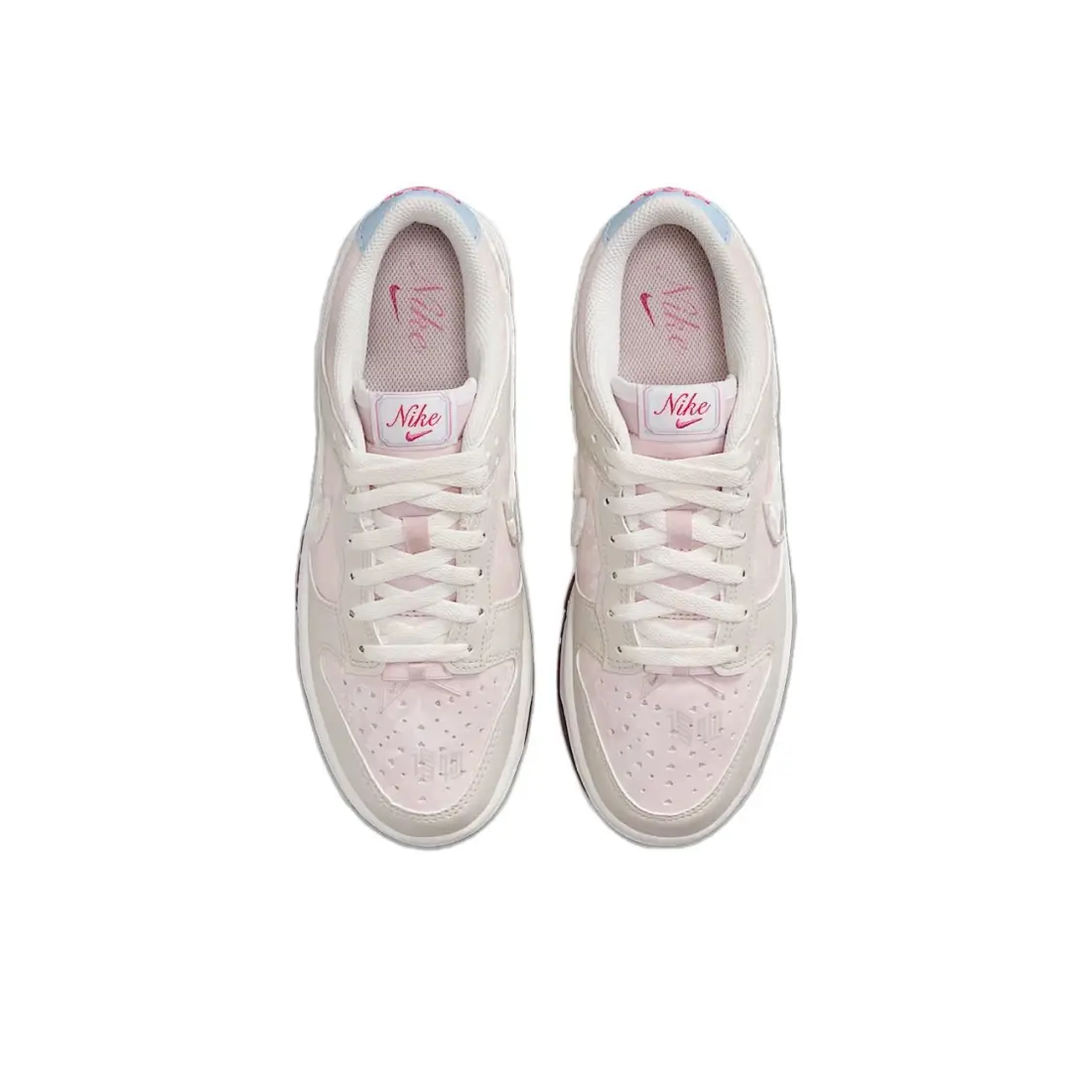 Custom Nike Dunk Low Blush Pink and Ivory Personalized Shoes