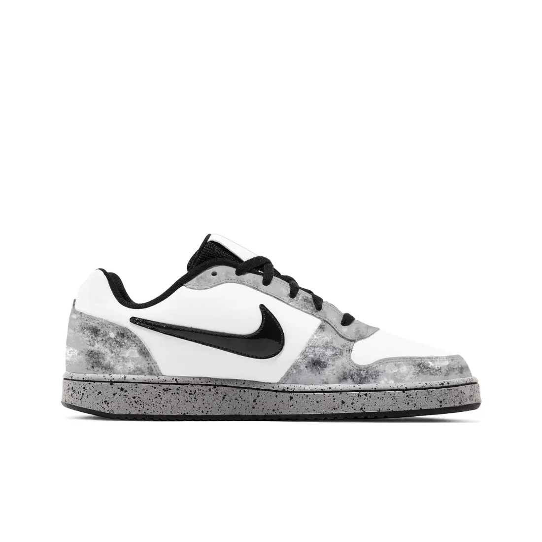 Custom Black and Silver Nike Sneakers Personalized Shoes